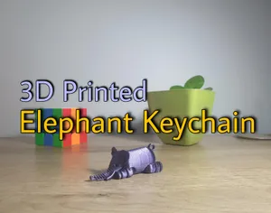 Mini Elephant Keychain with movable legs