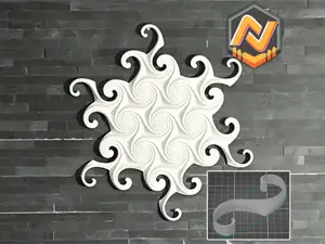 Beautiful Tessellating Spiral Wedges: A one-piece infinite tiling pattern.