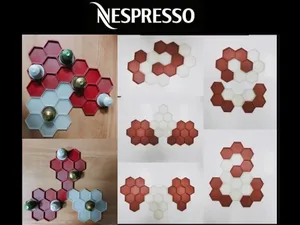 Nespresso patern capsule wall dispenser - 10 blok types
