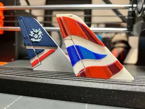 British Airways - Airplane Tail coaster, keychain