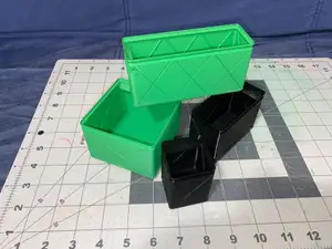 Gridfinity - Enhanced Vase Bins wth Labels (90 models)