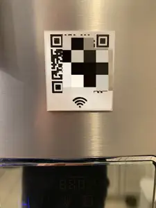 WiFI QR Code Sign - Embedded Magnet Version