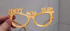 Goth Style Happy New Years Glasses