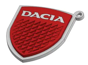 Old Dacia Logo Keychain