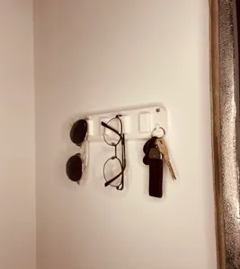 Glasses Holder || Wall Mount & Adhesive mount || (with a keychain Mount)
