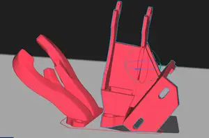 5015 Parts Fan Mount for Sprite Extruder (Reindeer Shroud)