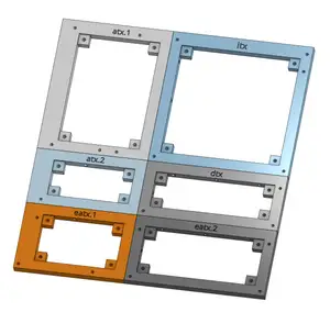 Modular ITX/DTX/mATX/ATX/SSI-EEB/SSI-CEB/EATX/XL-ATX mainboard frame/tray