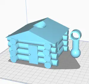 Cabin Keychain (movable)