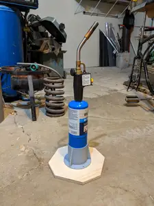 Propane cylinder holder