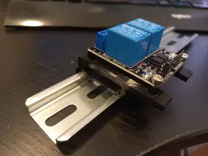 DIN rail 2ch relay mount