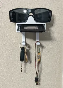 Wallet, Keys & Glasses Wall Holder