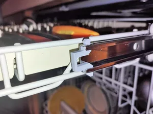 Miele dishwasher top rack wheel stop clip