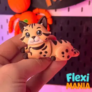 Flexi Bengal Cat| Articulated Multi-Part Cat Model