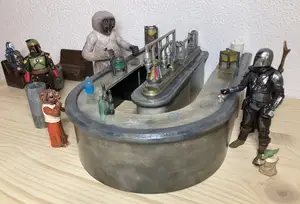 Star Wars inspired cantina playset for 3.75" action figures