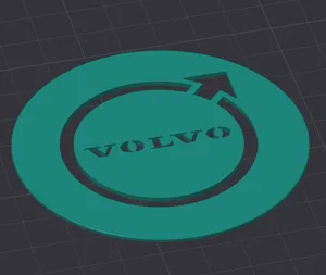 A Better VOLVO Coaster - FITS IN YOUR CUP HOLDER!
