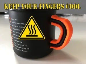 CoolFinger - mug handle thermal isolation