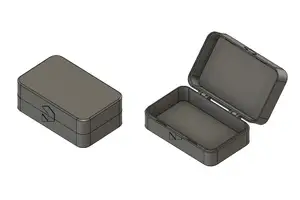 Small box with hinged lid