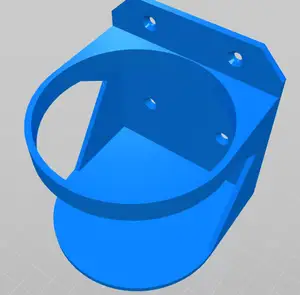Mountable cup holder with 4 screw holes