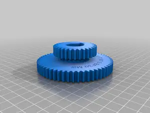 Dual spur gears for PM-30 MVL BF30 and similar Bench mills 56/31 T 1.5 Module + 39T M1.5 Helical