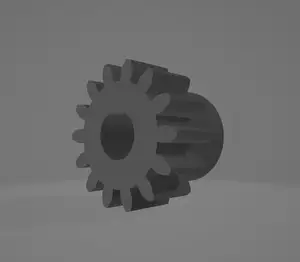 OpenRC standard spur gear for 5mm motor shaft