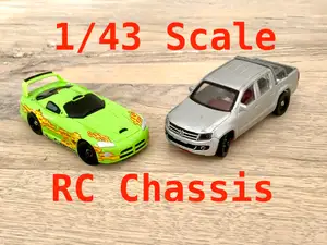 RC Car chassis for 1/43 scale body