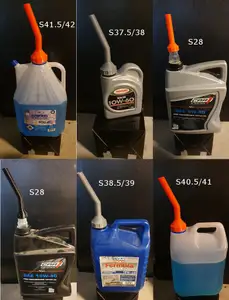 oil liquid fluid funnel with screw (thread) for cans - Trichter mit Verschraubung für Flaschen, Kanister Öl Flüssigkeiten