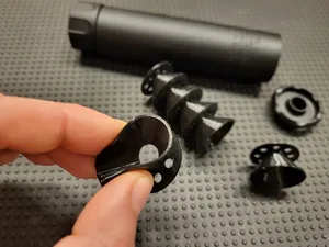 Stackable Airsoft Suppressor Baffle