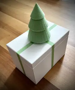 Gift Box for 3D Printy Print-in-Place Twisty Puzzle - Christmas Tree