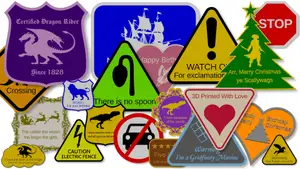 Customizable Warning Sign (OpenSCAD)