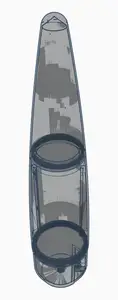Mega Der Red Max Nosecone (LOC or Estes 4 inch body tube)