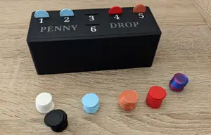 Penny Drop Game for Multicolor and added Coins