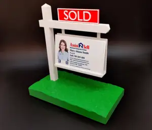 For Sale Sign Realtor Business Card Holder