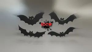 Halloween Bats Hanging Ornaments
