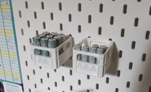 Skadis beer crate battery holder AA + AAA with and without letter