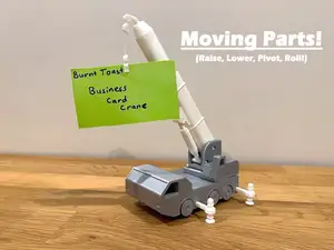 Mobile Crane Business Card Display (Moving Parts!)
