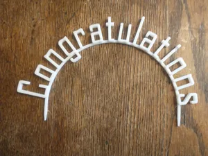 Congratulations Cake Topper