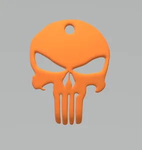 Punisher skull keychain (3D)