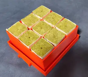 rockwool tray 4x4 cm ( 1.57x1.57 inch)