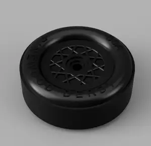 Pinewood Derby Wheel - STL & STEP