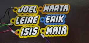 Keychain Name Joel, Marta, Leire, Erik, Isis, Maia, Laureano