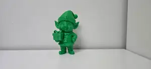 Smiling Elf Present Delivery Christmas Figure