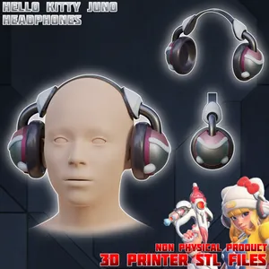 Hello Kitty Juno Cosplay Headphones Overwatch