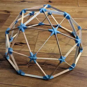 Geodesic Dome hubs for popsicle sticks