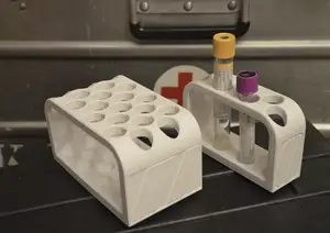 Sample test tube holder rack