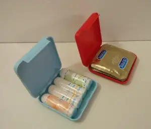 Smooth pocket box/case for condoms (durex), tampons, etc.