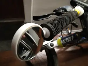 Bike spherical mirror holder