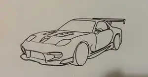 Rx7 mazda rotary engine wall art