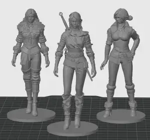 The Witcher 3: Ciri, Yennefer, and Triss