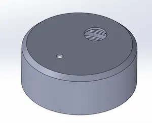 GL45 Cap With Hole for 3mm and 0.125in tubing