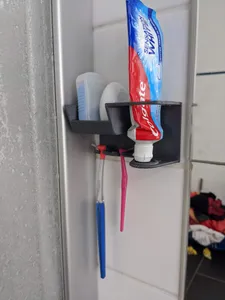 Toothpaste, dental floss, and inter-dental brush holder